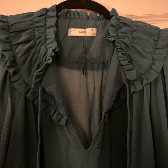 Mango Sheer Ruffle Top - Picture 5 of 5